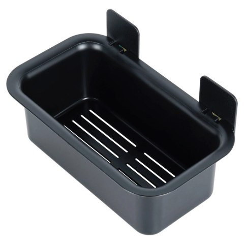 Półka Pod Prysznic Czarna Prostokątna Przyklejana Taśma 3M VILDE