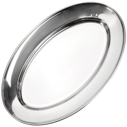 Półmisek Stalowy Owalny Duży Taca do Serwowania 34 x 215 cm VILDE