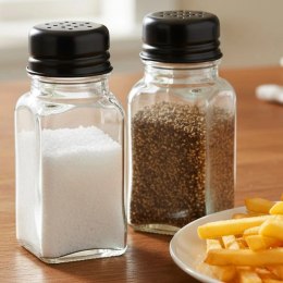 Solniczka i pieprzniczka szklana 80 ml 2 szt.