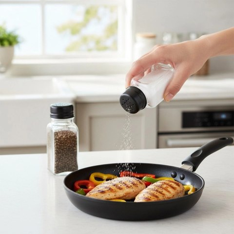 Solniczka i pieprzniczka szklana 80 ml 2 szt.