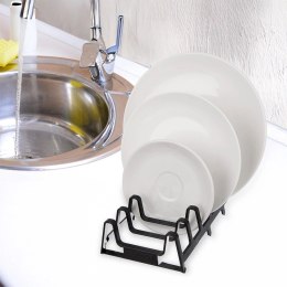 Stojak na Pokrywki Talerze Czarny Organizer 7 szt. do Szafki ORION
