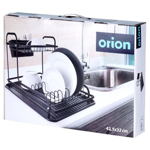 Suszarka na Naczynia 2-Poziomowa Czarna RADKA na Sztućce 42,5 cm ORION