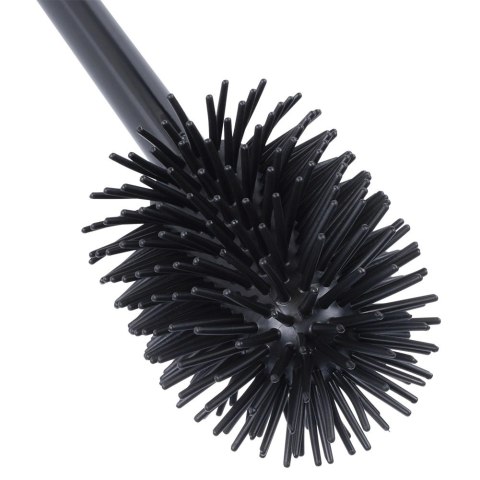 Szczotka Silikonowa Zapasowa do WC Czarny Uchwyt Łazienkowa 35 cm VILDE