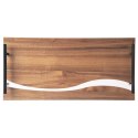 Taca do Serwowania Drewniana RIVER 42 x 20 cm ORION Żywica Uchwyty Metalowe