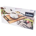 Taca do Serwowania Drewniana RIVER 42 x 20 cm ORION Żywica Uchwyty Metalowe