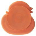 Talerz dla Dziecka Silikon Dzielony Kaczka ORION Przyssawka Pomarańcz