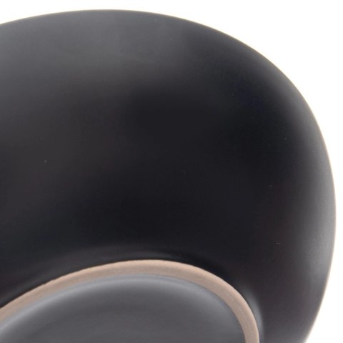 Talerz Obiadowy Głęboki Ceramiczny Czarny Matowy 800 ml ORION