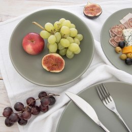 Talerz Obiadowy Głęboki Ceramiczny Zielony Matowy 800 ml ORION