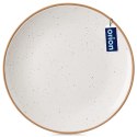 Talerz Obiadowy Płytki Ceramiczny Beżowy 27 cm ORION Kamionkowy Brzeg