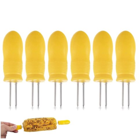 Uchwyty do Kukurydzy Zestaw 6 szt. Stal Nierdzewna ORION do Gorącej Kolby