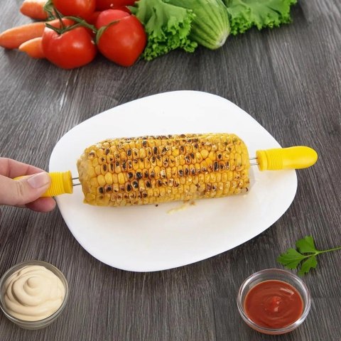 Uchwyty do Kukurydzy Zestaw 6 szt. Stal Nierdzewna ORION do Gorącej Kolby