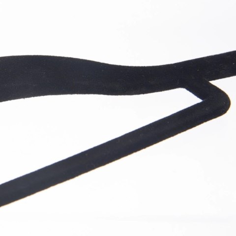 Wieszaki na Ubrania Welurowe Czarne 5 szt. ORION Antypoślizgowe Obrotowe