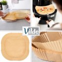 Wkład do Frytkownicy Air Fryer 100 szt. VILDE Papier Kwadratowy 23 x 23 cm