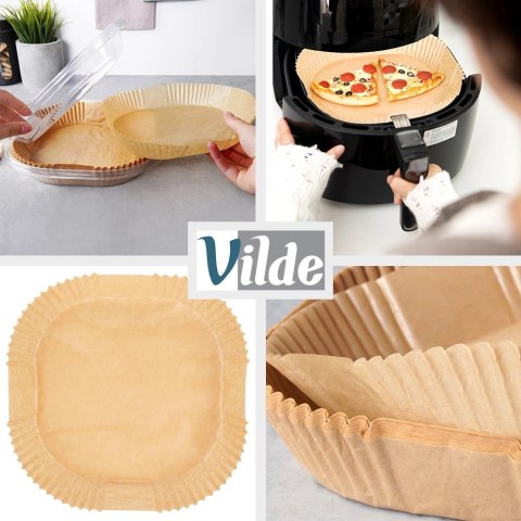 Wkład do Frytkownicy Air Fryer 50 szt. VILDE Papier Kwadratowy 23 x 23 cm