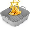 Wkład do Frytkownicy Air Fryer VILDE Silikon Szary Kwadrat 22 x 22 cm
