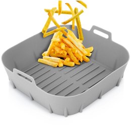 Wkład do Frytkownicy Air Fryer VILDE Silikon Szary Kwadrat 22 x 22 cm