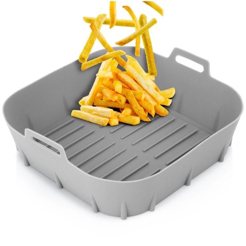 Wkład do Frytkownicy Air Fryer VILDE Silikon Szary Kwadrat 22 x 22 cm