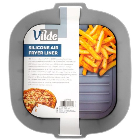 Wkład do Frytkownicy Air Fryer VILDE Silikon Szary Kwadrat 22 x 22 cm