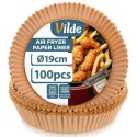 Wkład do Frytkownicy Air Fryer 100 szt. VILDE Pergaminowy Okrągły 19 cm