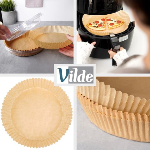 Wkład do Frytkownicy Air Fryer 50 szt. VILDE Pergaminowy Okrągły 19 cm