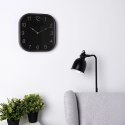 Zegar Ścienny 30 cm VILDE Kwadratowy Czarno-Złoty Tworzywo Ozdobny