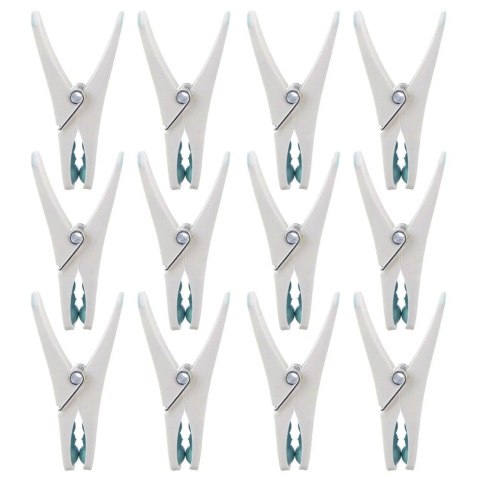 Klamerki na Pranie ORION Plastikowe 12 szt. Niebieskie Mocny Zatrzask