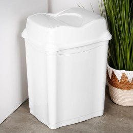 Kosz na Śmieci Plastikowy Biały 28 L ORION Wytrzymały i Pojemny
