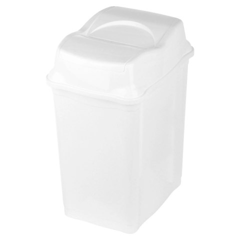 Kosz na Śmieci Plastikowy Biały 28 L ORION Wytrzymały i Pojemny