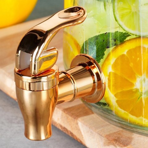 Kranik do Słoja na Napoje Srebrny VILDE Uniwersalny Praktyczny na Co Dzień