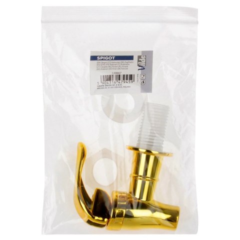 Kranik do Słoja na Napoje Złoty VILDE Uniwersalny Praktyczny na Co Dzień