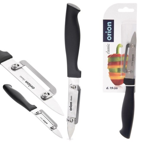 Nóż do Obierania 19 cm Stal Nierdzewna z Obierakiem do Zmywarki ORION