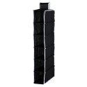 Organizer Wiszący do Szafy 6 Półek 30 x 15 x 84 cm STORAGE SOLUTIONS Czarny