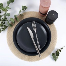 Podkładka na Stół Okrągła Jasnobeżowa Złota 38 cm HOME STYLING COLLECTION