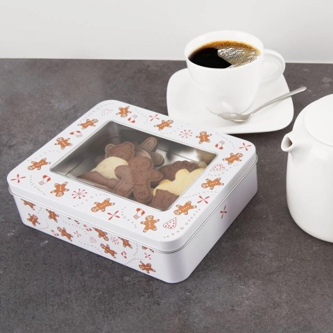 Puszka Pojemnik na Ciastka Świąteczne 18 x 14,5 x 5 cm ORION Pierniczek