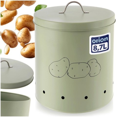 Pojemnik Metalowy na Ziemniaki 8,7 L ORION z Wentylacją 26 x 22,5 cm