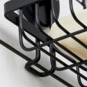 Półka Pod Prysznic Metalowa Mała Czarna na Przyssawkę 135 cm BS