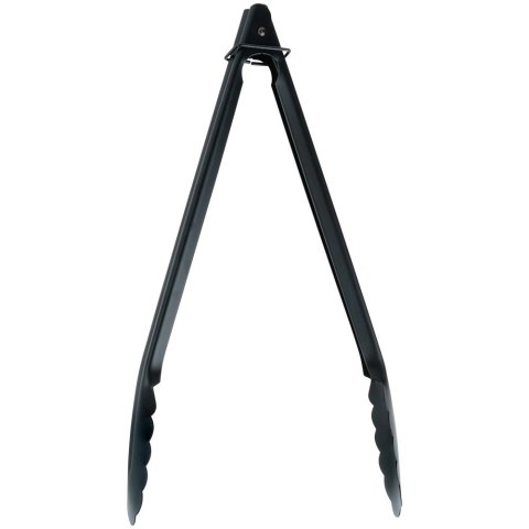 Szczypce Kuchenne Stalowe Czarne do Grillowania z Blokadą 31 cm EH