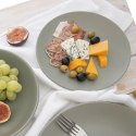 Talerz Deserowy Ceramiczny Zielony Matowy 20,5 cm ORION Zmywarka