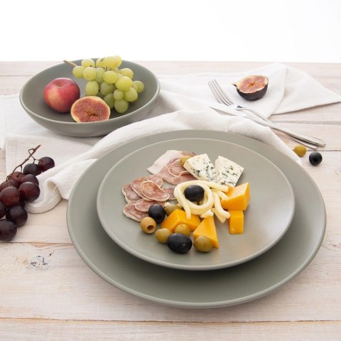 Talerz Deserowy Ceramiczny Zielony Matowy 20,5 cm ORION Zmywarka