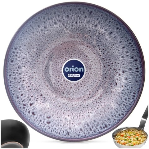 Talerz Obiadowy Głęboki Ceramiczny Fioletowy GLAZE 900 ml ORION