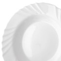 Talerz Obiadowy Głęboki Szkło Białe LUNA 350 ml ORION Opalowe