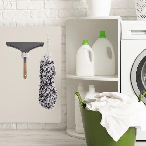 Wieszak na Mopa Samoprzylepny 2 szt. ORION do 5 kg Biały Tworzywo