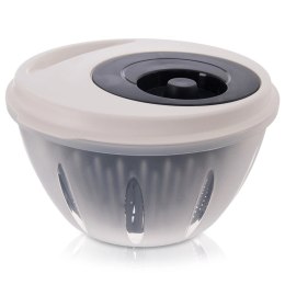 Wirówka Suszarka do Sałaty ELA 4,5 L ORION Ręczna z Korba Szaro-Biała