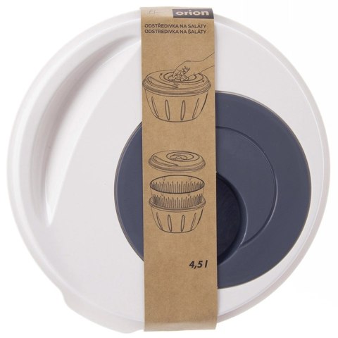 Wirówka Suszarka do Sałaty ELA 4,5 L ORION Ręczna z Korba Szaro-Biała