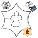 Wykrawacz do Ciastek Gwiazdka z Aniołkiem 5,5 cm Stal do Zmywarki ORION
