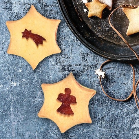 Wykrawacz do Ciastek z Gwiazdą Betlejemską 5,5 cm Stal do Zmywarki ORION