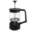 Zaparzacz Tłokowy 650 ml ORION BLACK French Press Szkło i Stal