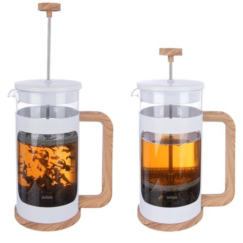 Zaparzacz Tłokowy 400 ml ORION WHITELINE French Press Szkło Tłok