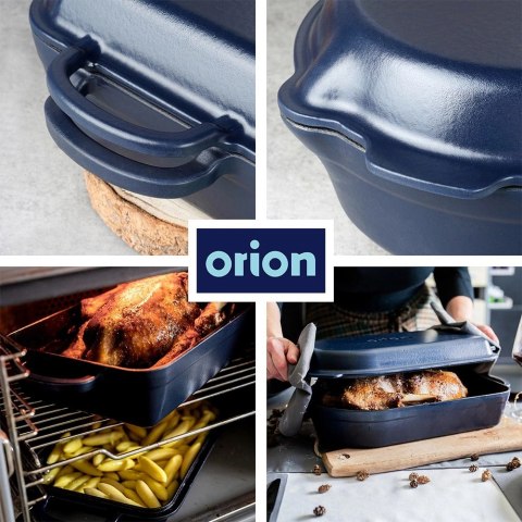 Brytfanna żeliwna emaliowana 2w1 LITINA 4 / 2 l