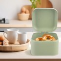 Chlebak Metalowy ORION GREENISH 20x20x17 cm Zielony Kompaktowy na Chleb
